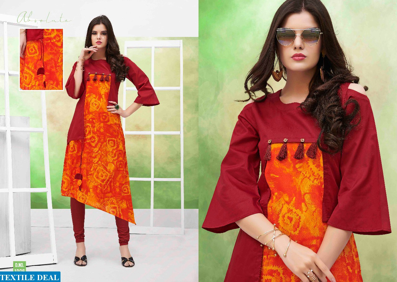 S more Twister Wholesale ready made linen Satin kurtis